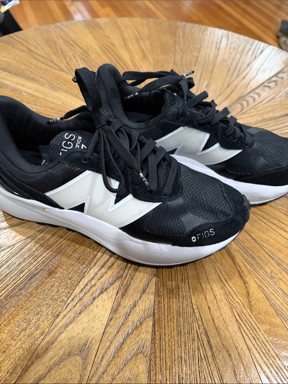 Figs  Black and White Athletic Sneakers
